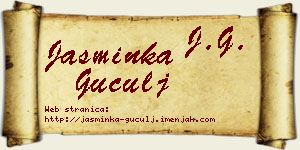 Jasminka Guculj vizit kartica